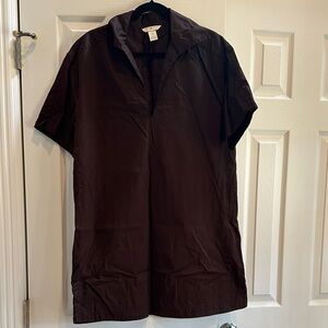 H&M Deep Brown Collared Dress